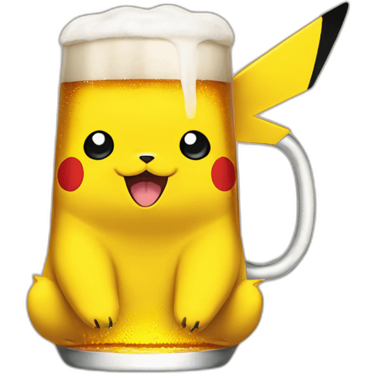 Pikachu bière emoji