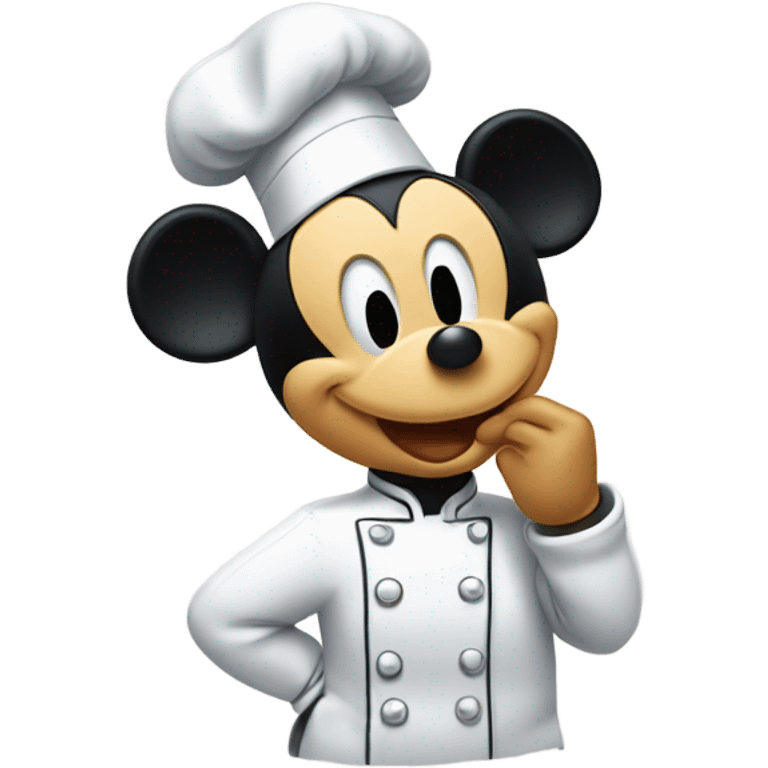 Mickey Mouse doing a chefs kiss emoji