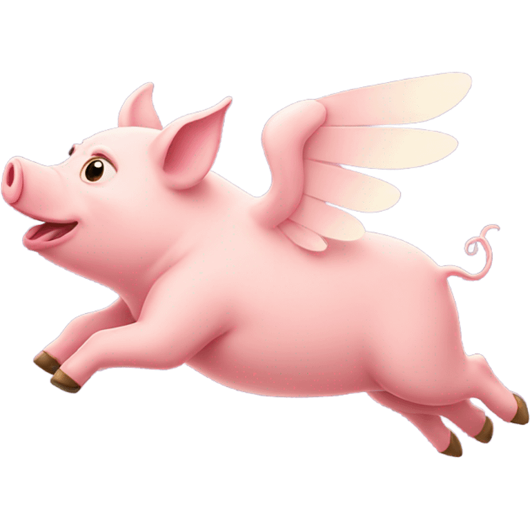 Flying pig emoji