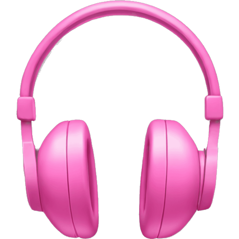 Pink headphones emoji