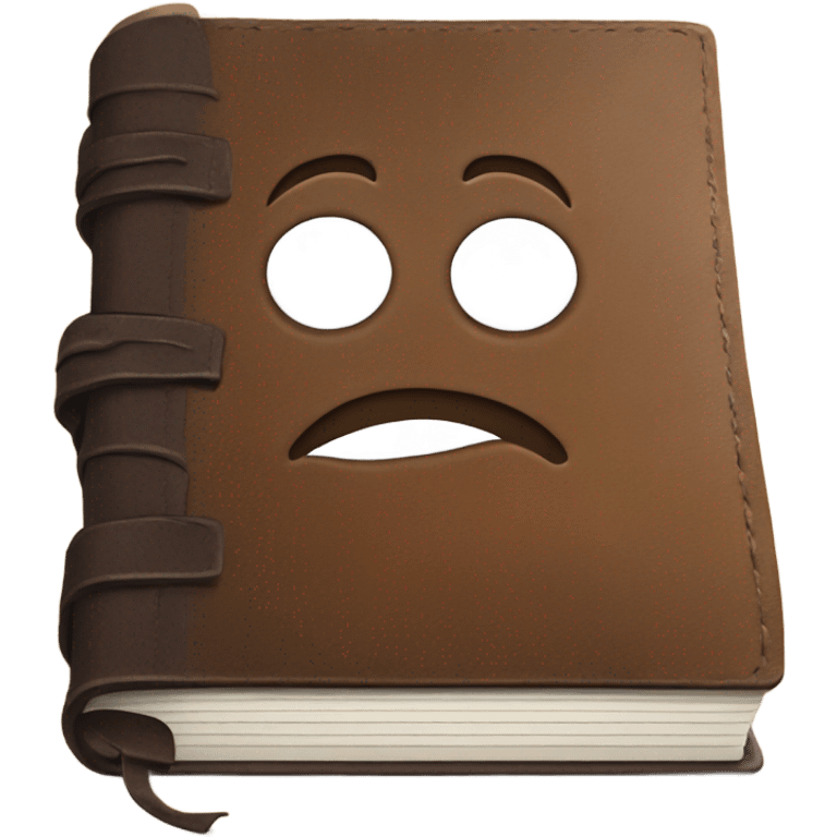 leather journal notebook emoji