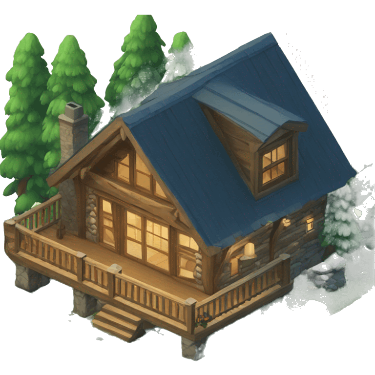 Lodge isometric emoji