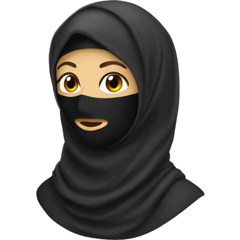 A woman wearing niqab  emoji