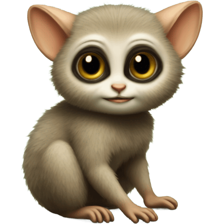 Fluffy bush baby emoji