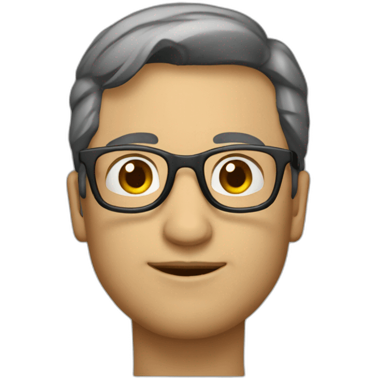 Un homme qui enlève ses lunettes emoji