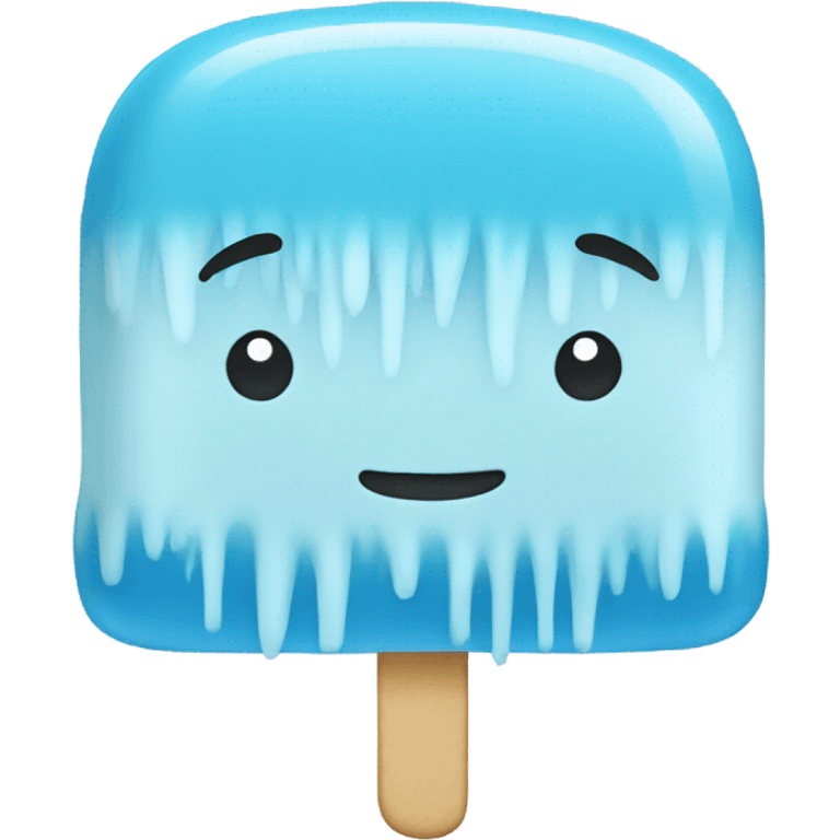 Ice pop blue emoji