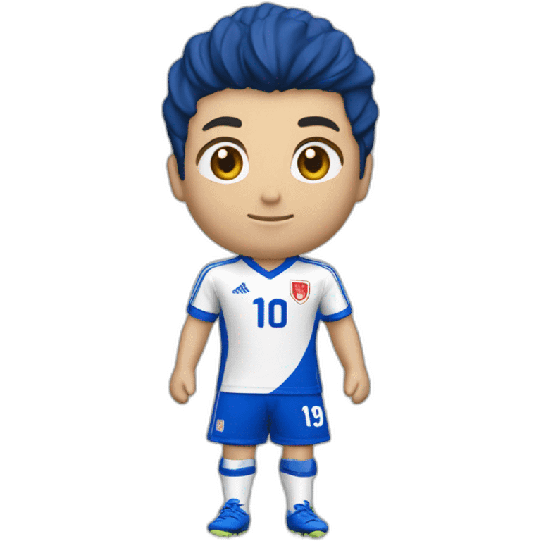 maillot de foot japon bleu floqué "Lehout" emoji