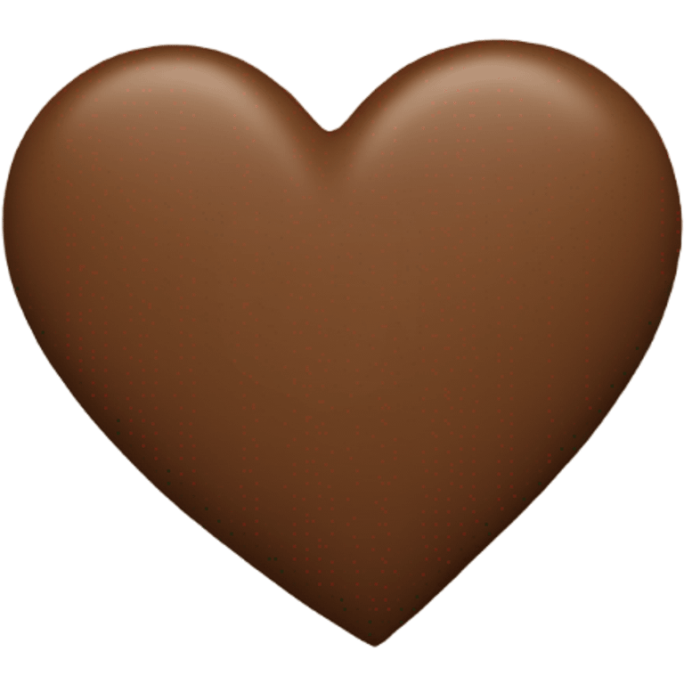 Brown heart emoji