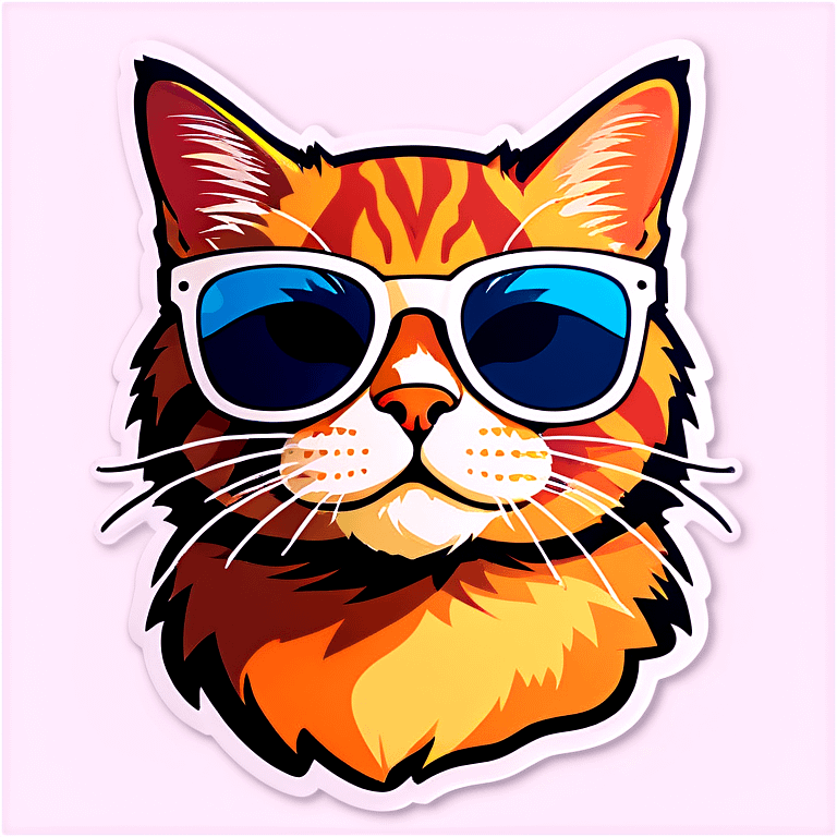 Cat with sunglasses emoji