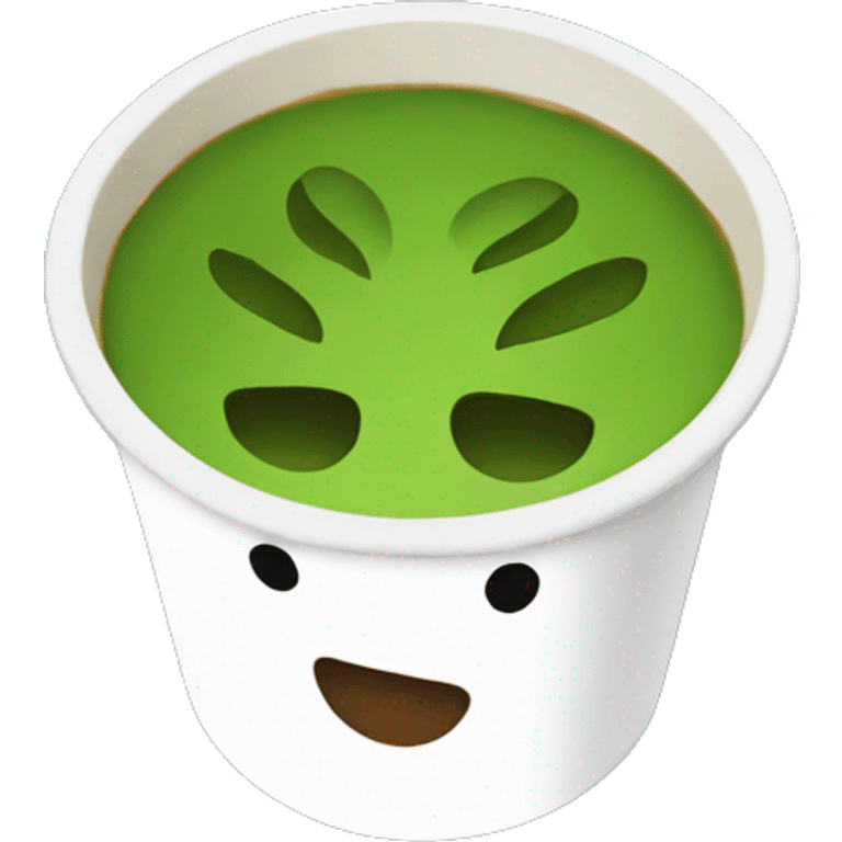 Matcha in starbucks cup emoji