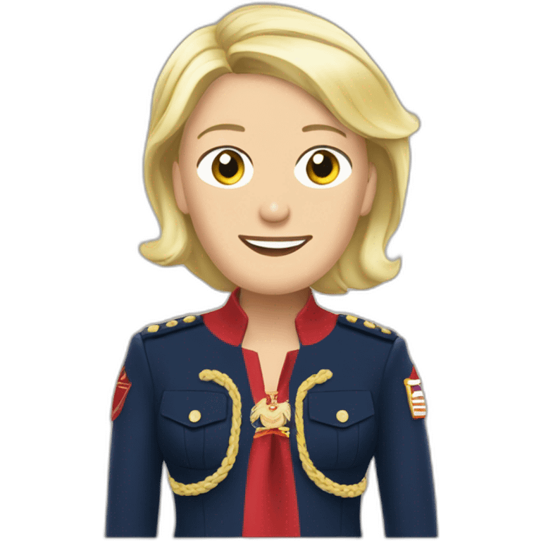 Marine le pen en claquettes emoji