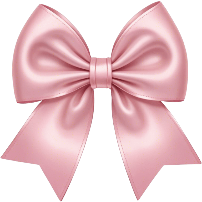 Light pink satin bow emoji