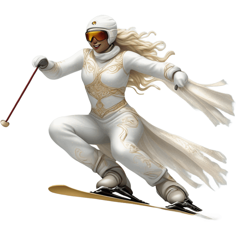 God skiing emoji