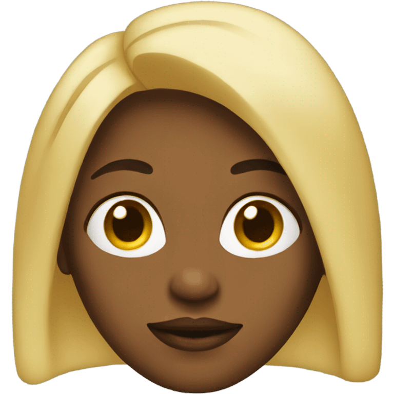 Black blonde  emoji