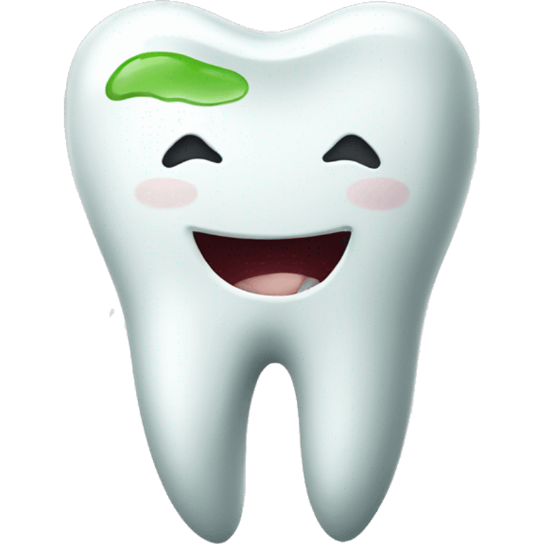 tooth with plaque emoji