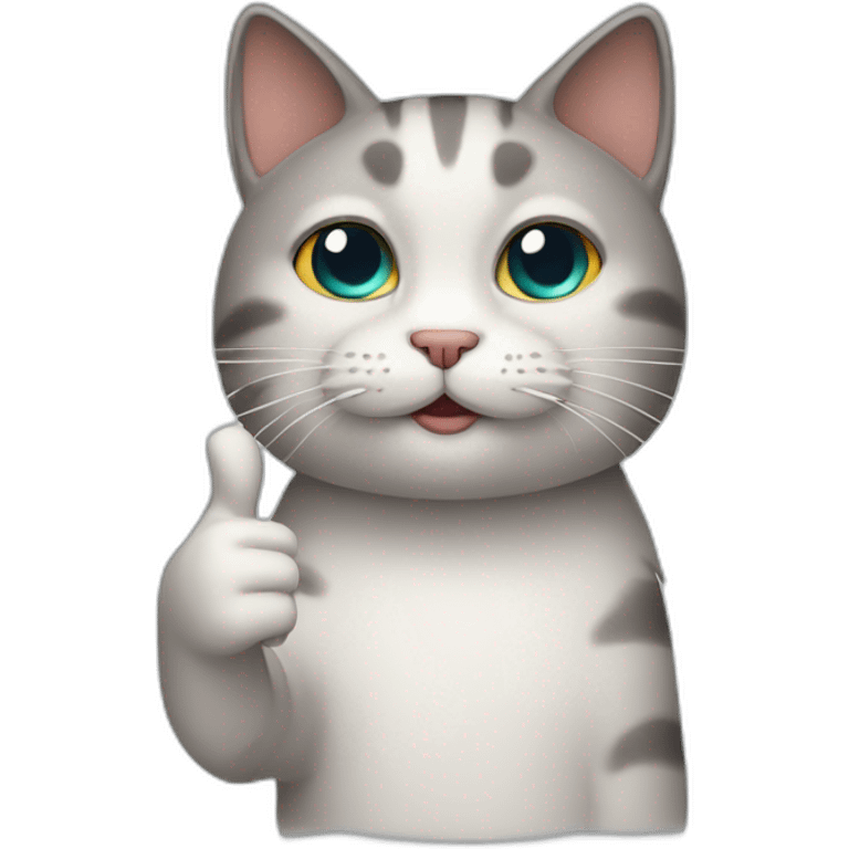 sad cat thumbs up emoji