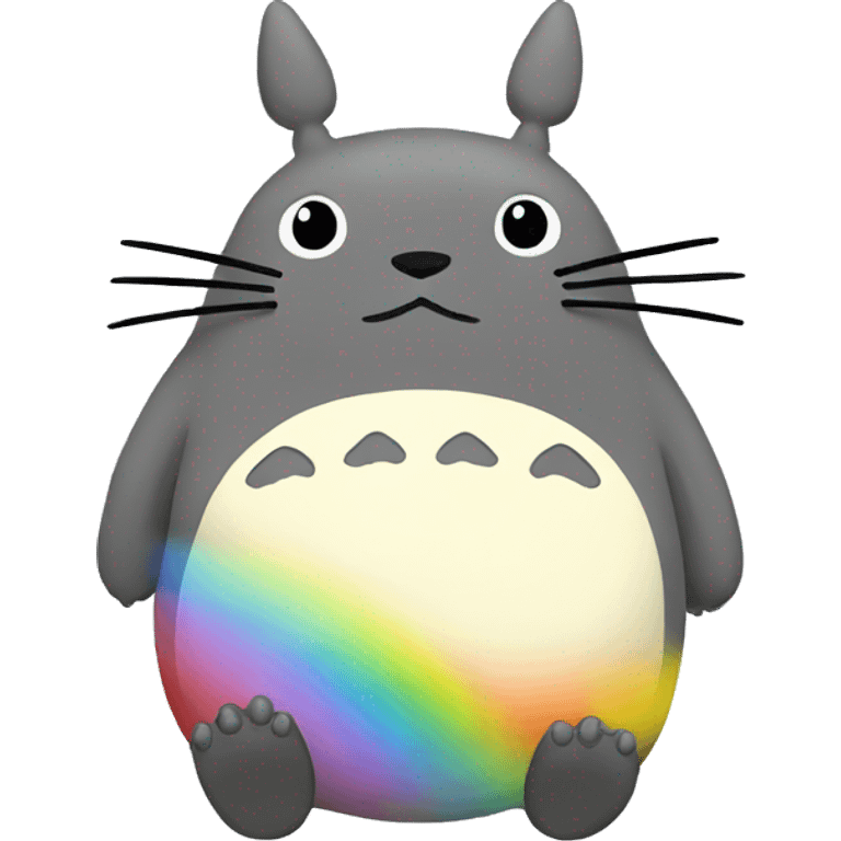 totoro rainbow emoji