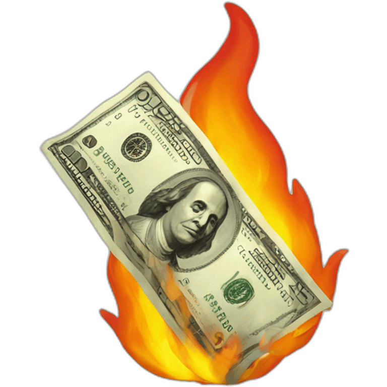 Money fire emoji