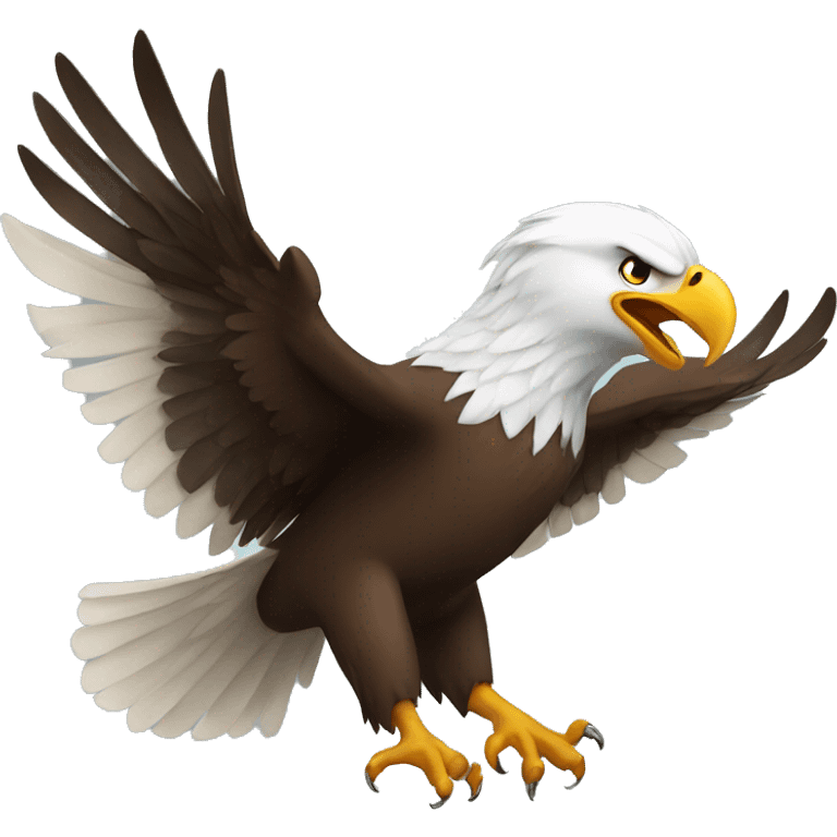 cool flying eagle emoji