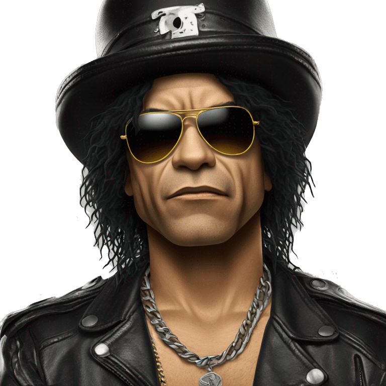 Slash from Guns'N'Roses face emoji