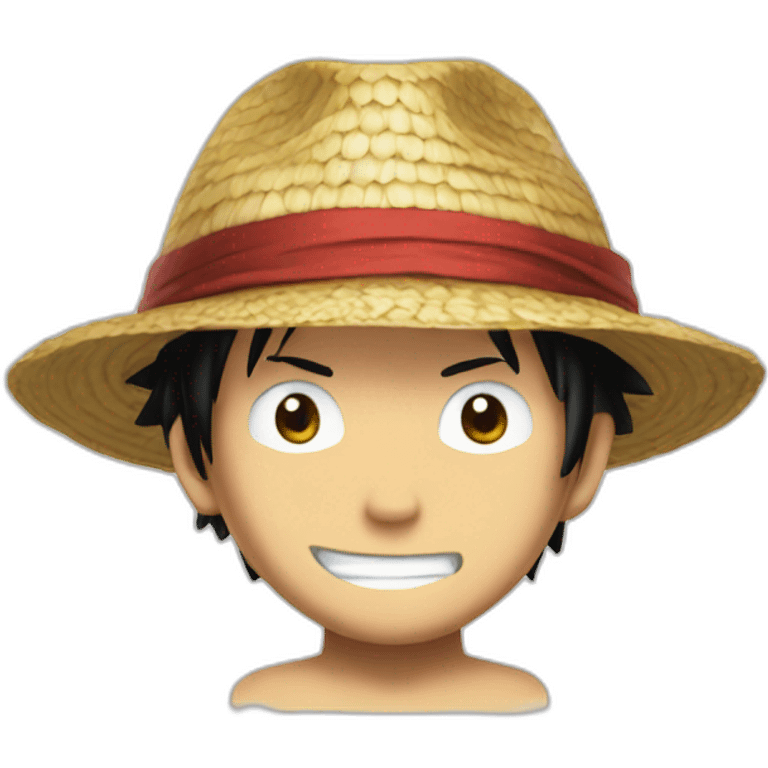 Luffy traw hat emoji