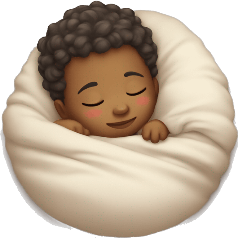 cute baby which sleep emoji