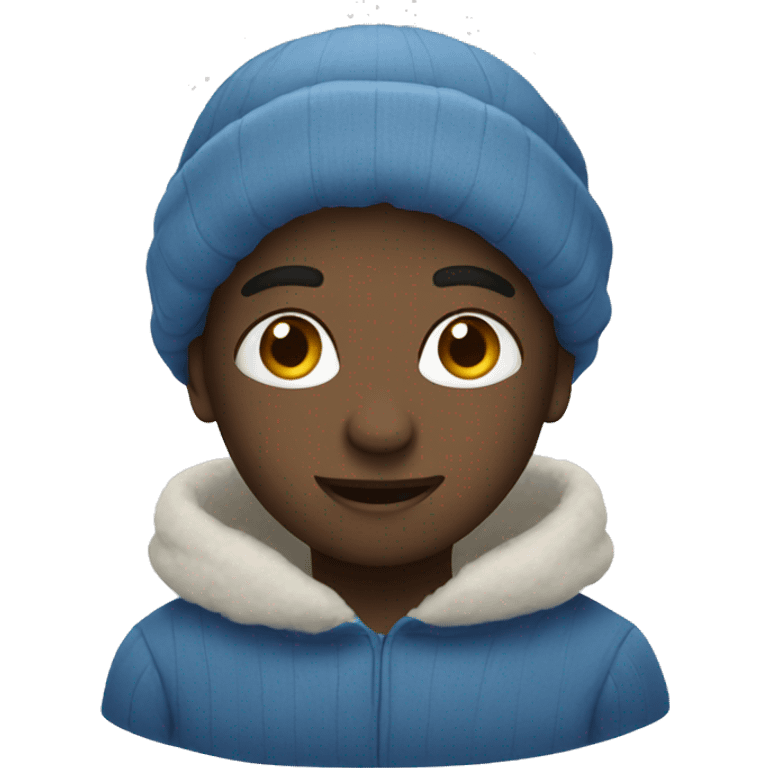 Cozy blue emoji