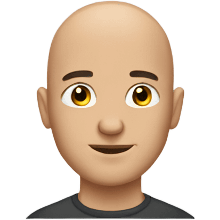 Bald man  emoji