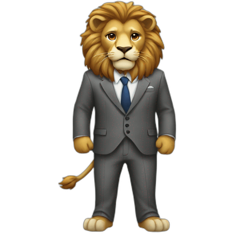 lion in suit emoji