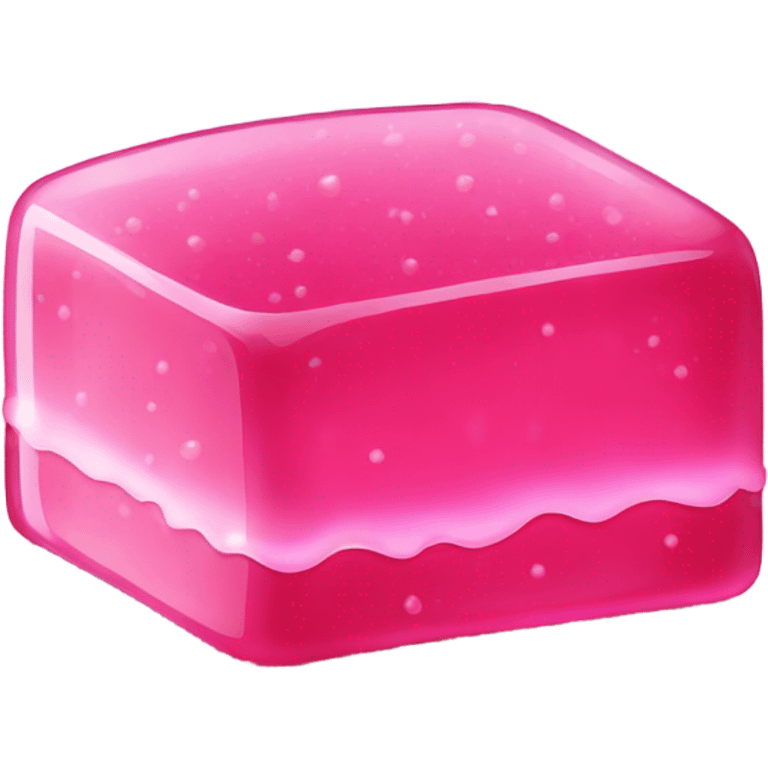 pink sparkly jello emoji