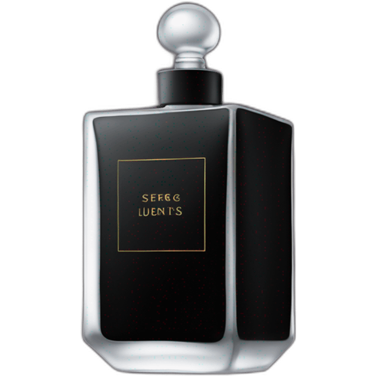 black bottle of serge lutens perfume emoji