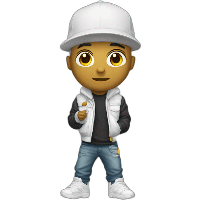 Rappeur blanc emoji