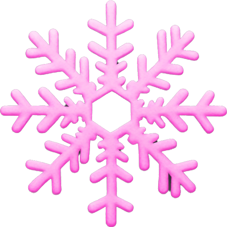 pink snowflake  emoji