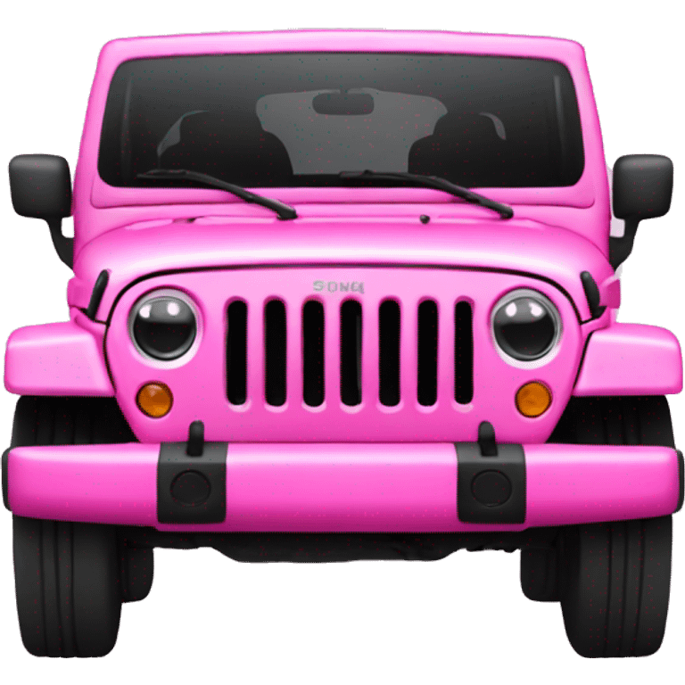 Pink 4 door jeep emoji