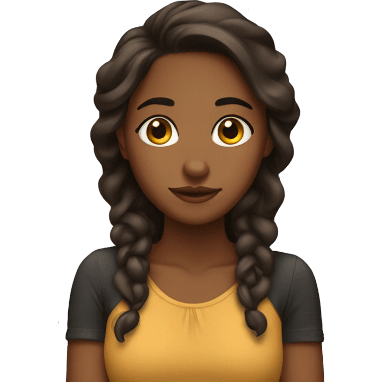 brown girl emoji with hand on face shaking head emoji