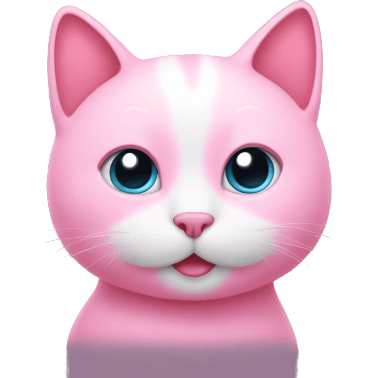 Pink I love you cat  emoji