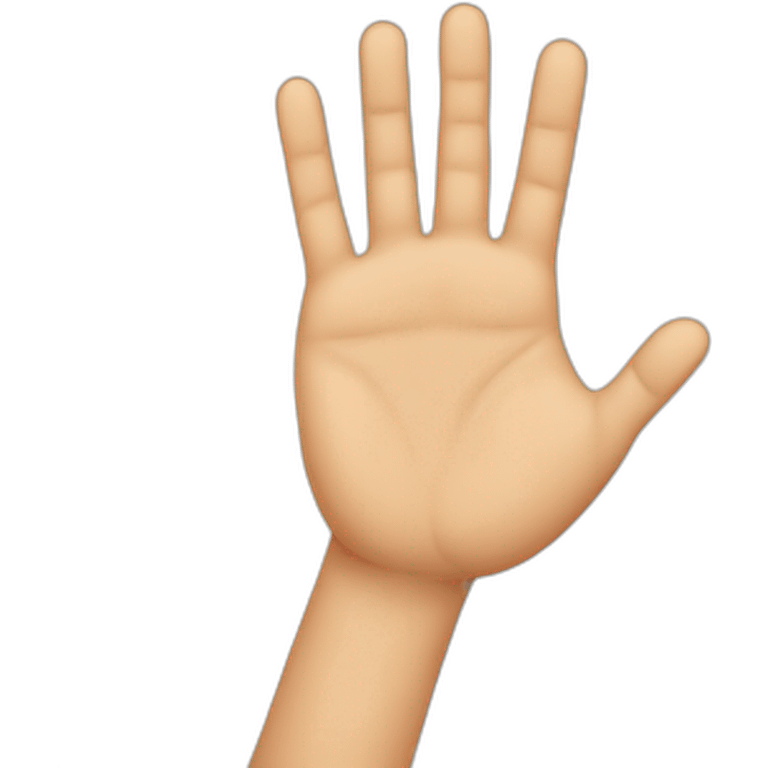 six fingers hand emoji