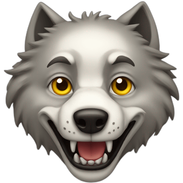 wolf clown emoji