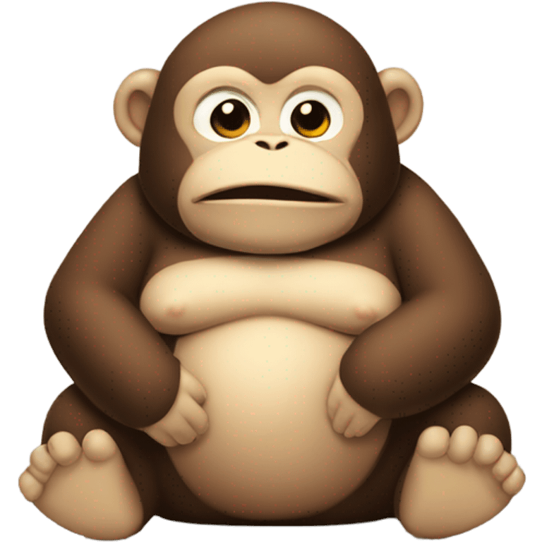 Fat monkey emoji