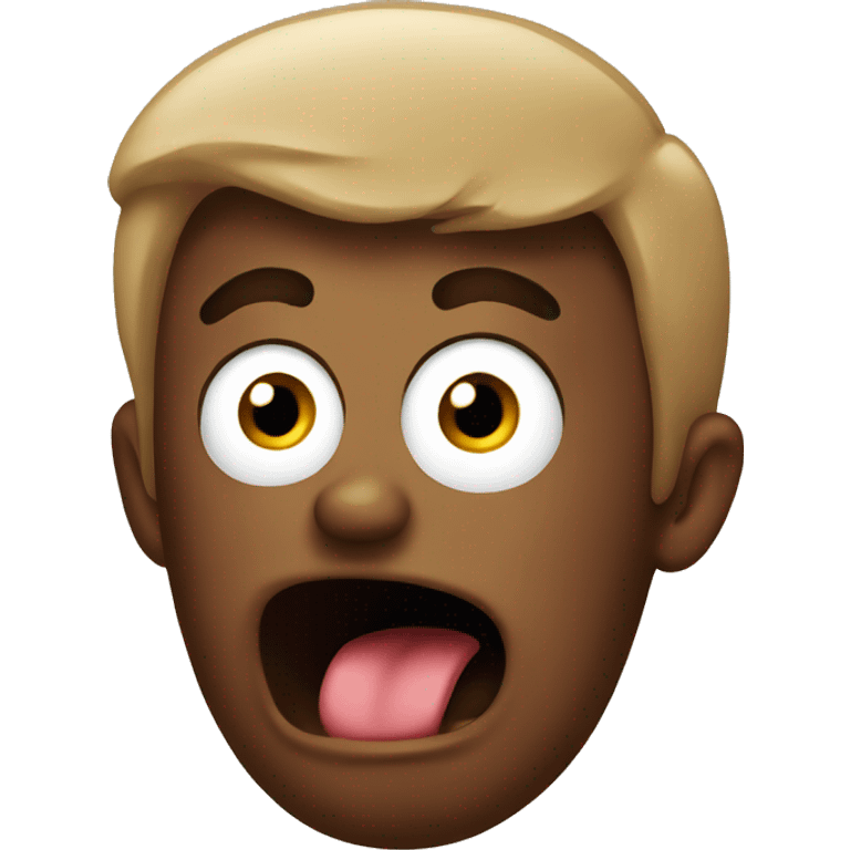 TERRIFIED POOP emoji