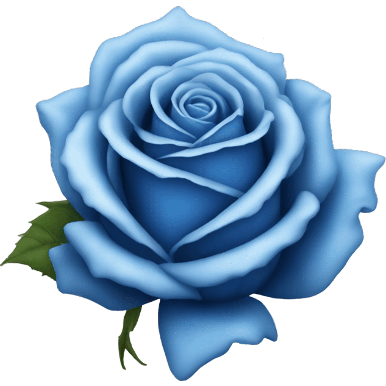 Blue rose emoji