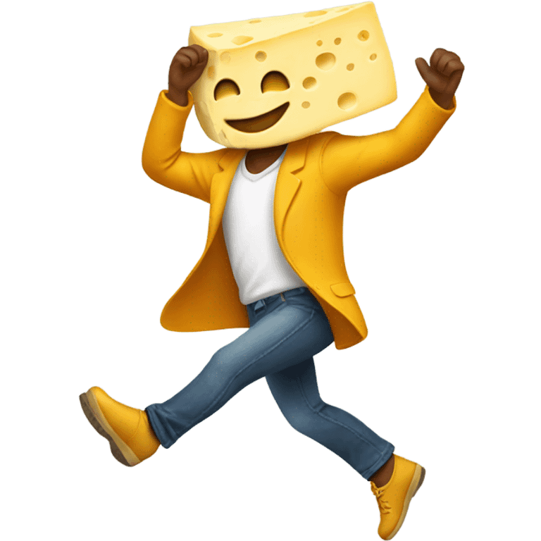 cheese dancing emoji