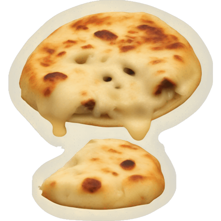 Cheese pull pupusa emoji