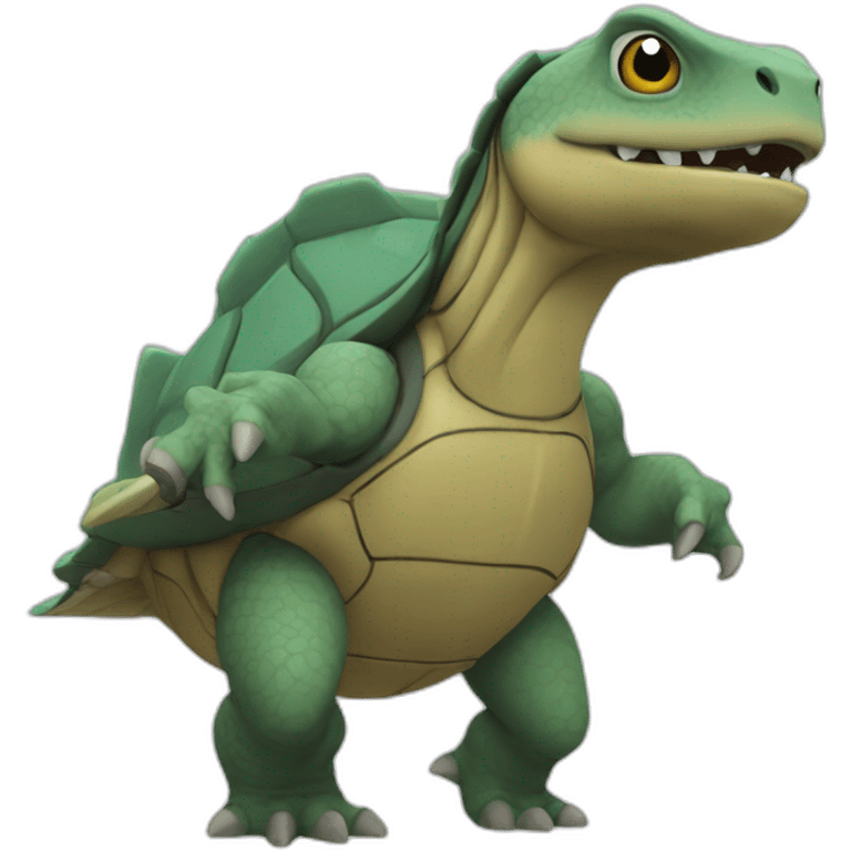 Tortank sur un ronflex emoji