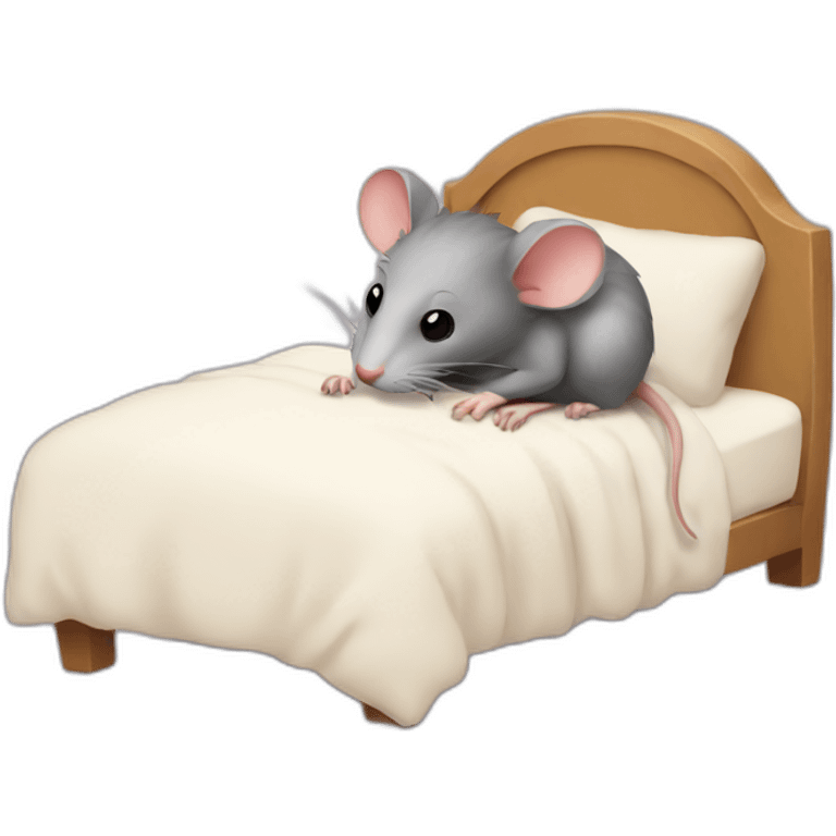 rat in bed emoji