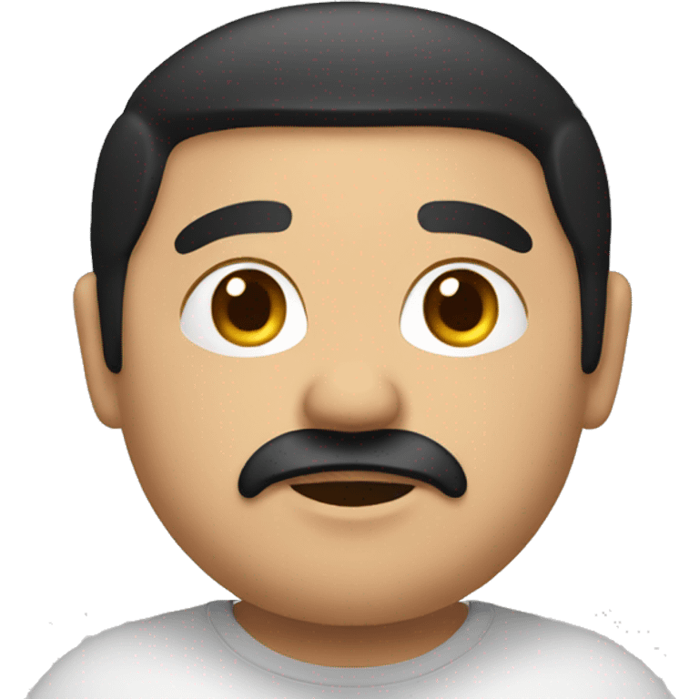 middle east chubby man with few facial hair and black hair emoji