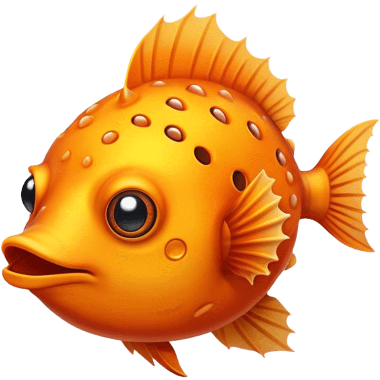 All Orange Blowfish SunDevil Hybrid facing forward emoji