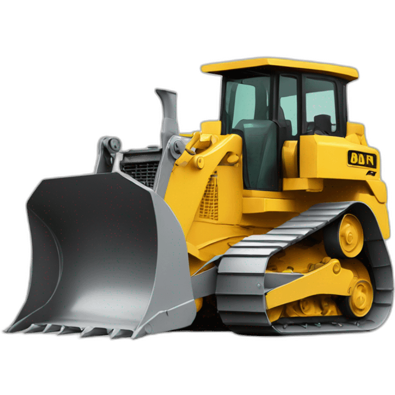 a CAT dozer with cowboy hat emoji