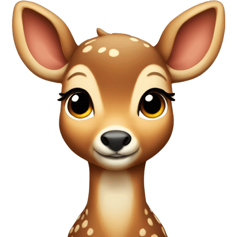 cute bambi-like deer emoji