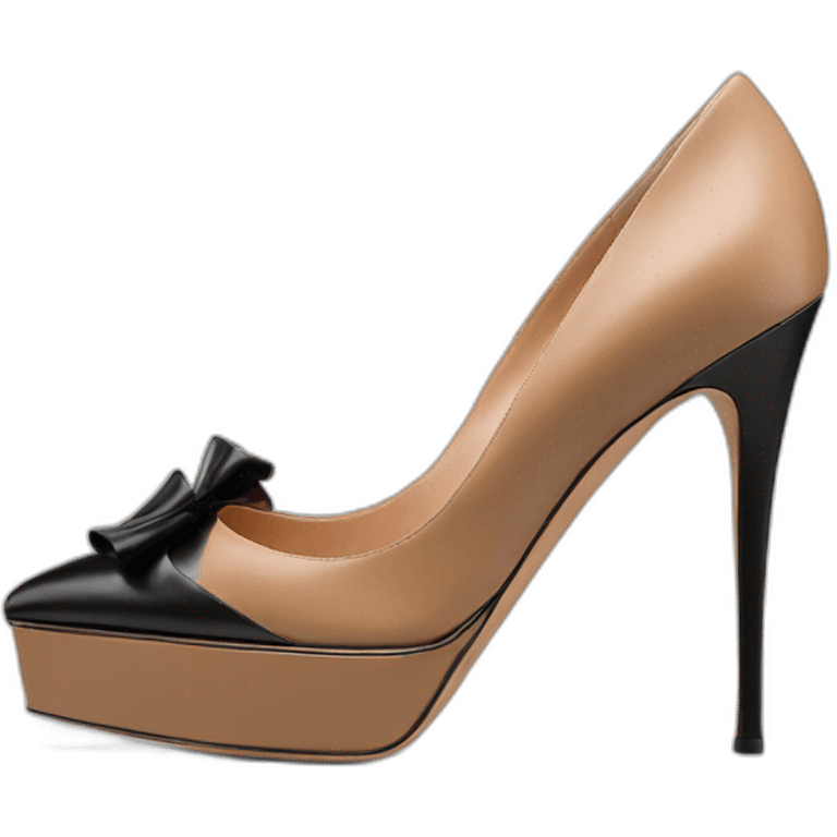 Black VALENTINO Tan-go PLATFORM PUMP emoji